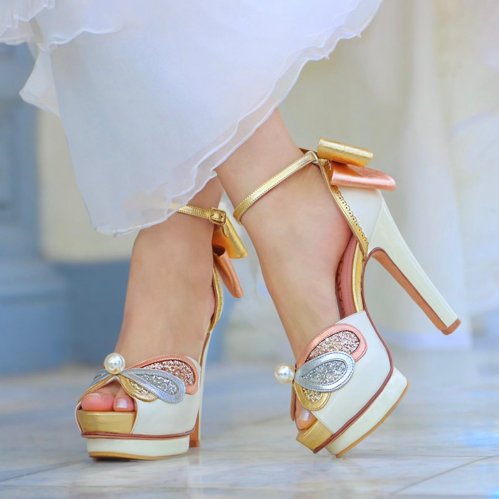 Perlas - Platform Peep Toe